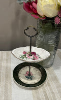 Vintage Two-Tier Plate Stand