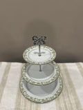 Vintage Three-Tier Plate Stand